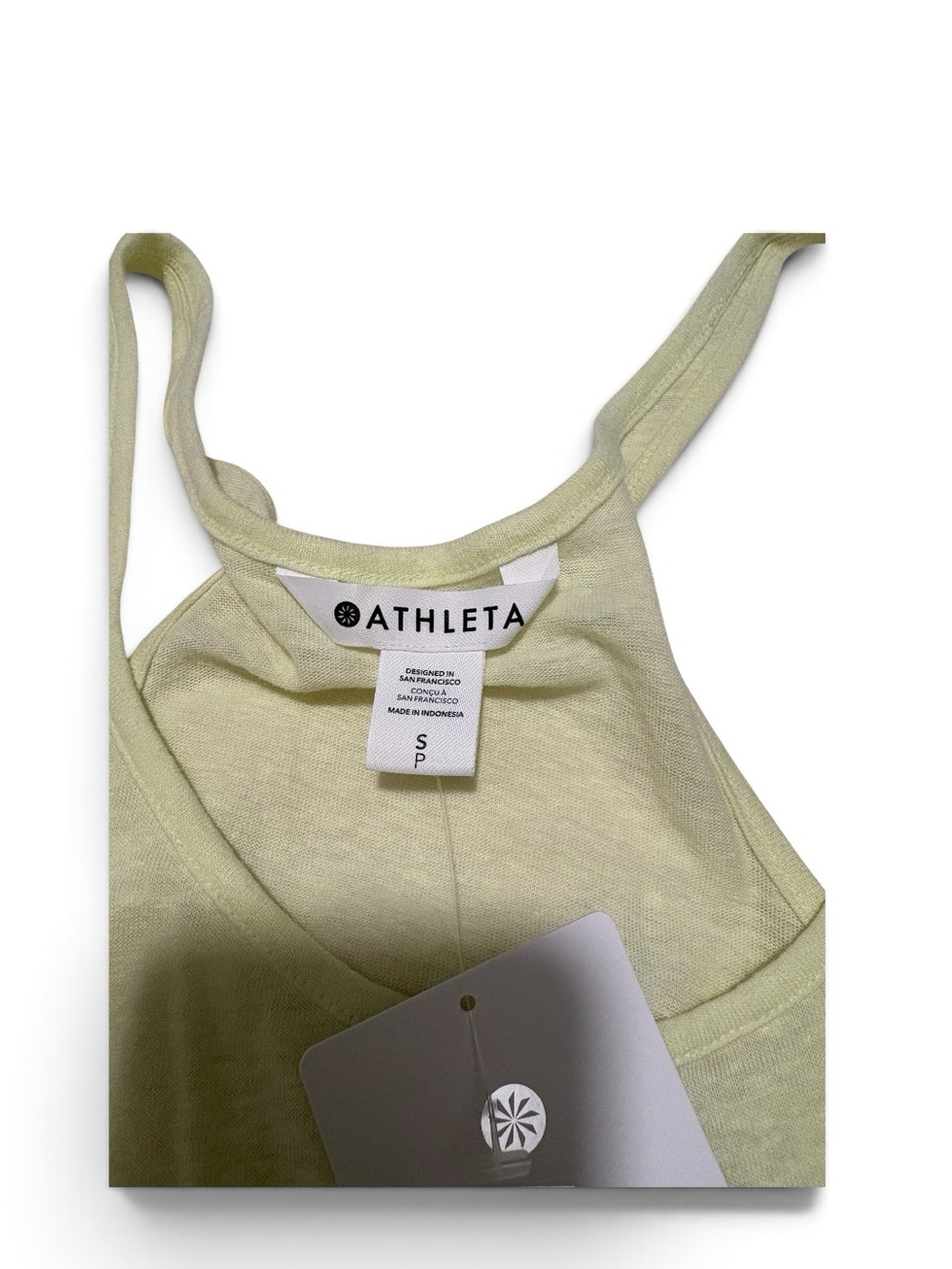 Athleta NWT Getaway Tank Top in Pale Yellow - Picture 4 of 5